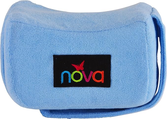 NOVA Leg Spacer Knee Pillow – Orthopedic Foam Knee Support Cushion for Side Sleepers, Pressure Relief for Hips, Legs & Lower Back, Standard Size, Soft Terry Cloth Removable Washable Cover