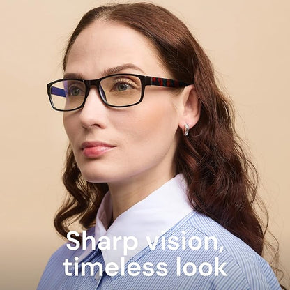 Gaoye 1.5 Professional Reading Glasses for All Day - Computer Readers with Blue Light Protection - Value Pack