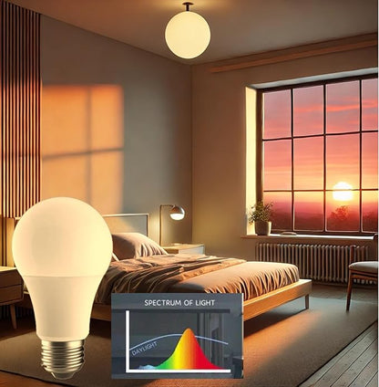 Harth Night Light Bulb for Sleep, 3-Mode LED Light Bulb E26, 3 Watt Soft Lighting for Bedroom & Better Sleep
