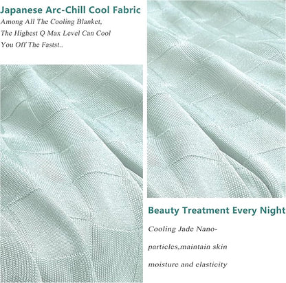 AmyHomie Cooling Blanket,Summer Blankets with Double Sided Cold Effect, Arc-Chill Q-Max>0.5 Cool Fiber, Breathable Lightweight Blankets for Hot Sleepers Night Sweats