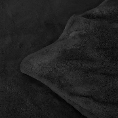 Dream Lab Plush 15lb Weighted Blanket with Removable & Washable Cover, Charcoal, 48" x 72"