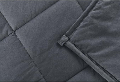 RelaxBlanket Kids Weighted Blanket | 40''x60'',10lbs | for Child Between 90-130 lbs | Premium Cotton Material with Glass Beads | Dark Grey