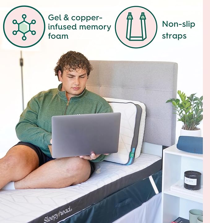 Sleepyhead Full 3 Inch Premium Super Mattress Topper – Gel & Copper Infused Memory Foam Bed Topper – Cooling, Soft Support + Comfort, Foam Made in USA, CertiPUR-US Certified (Full 3")