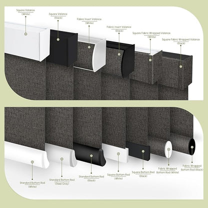 FineTell Motorized Blinds with Remote, 100% Blackout Roller Shades Compatible with Alexa,Apple Homekit,Google Home APP and Voice Control, Customized Electric Blinds (100% Blackout Classic Shadow)