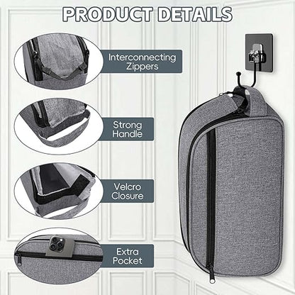 CPAP Travel Bag Compatible with ResMed AirMini Machine & Accessories, Portable CPAP Equipment & Supplies Carrying Bag, Compact CPAP Organizer Storage Bag with Compartments,Grey(Bag Only)