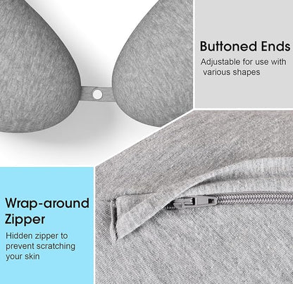 Body Pillow, Long Pillow, Memory Foam Body Pillow, C-Shaped Side Sleep Pillow, Machine Washable Pillowcase, 47”×10”