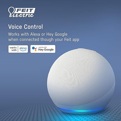Feit Electric Smart Wi-Fi Plug, Works with Alexa and Google Home, No hub Required, 2.4 Ghz Network Only, Remote Control from Anywhere 15 Amp, Indoor Outlet Plug with Night Light