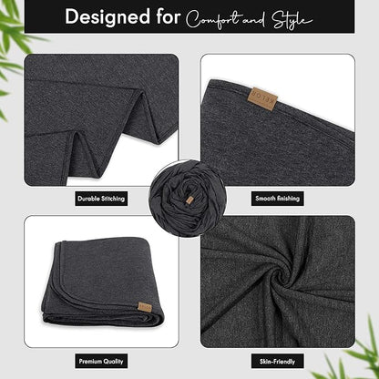 K E L O R Luxury Cooling Travel Blanket - Stretchy, Lightweight Soft & Breathable Shawl Wraps for Women