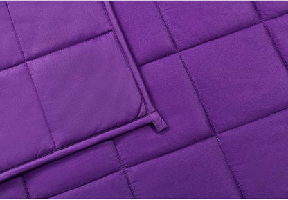 TONGDADA Kids Weighted Blanket | 40''x60'',10lbs | for Child Between 80-125 lbs | Premium Cotton Material with Glass Beads | Violet