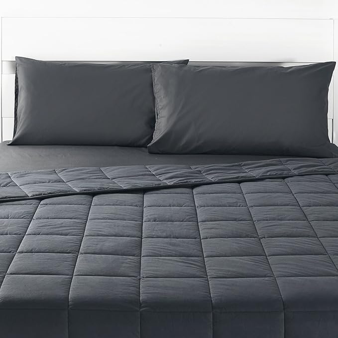 RelaxBlanket Premium Cotton Adult Weighted Heavy Blanket | 60''x80'',17lb | Enjoy Natural Deep Sleep | Dark Grey