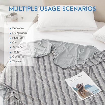 AmyHomie Cooling Blanket,Summer Blankets with Double Sided Cold Effect, Arc-Chill Q-Max>0.6 Cool Fiber, Breathable Lightweight Blankets for Hot Sleepers Night Sweats