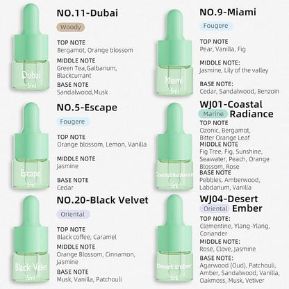 Hotel Fragrance Diffuser Oil | Gift Set | Inspired by Luxury 5-Star Hotels | Aromatherapy Diffuser Oil | Notes of Nile Breeze, My Way, Hotel and More, Total 18 Essential Oils for Home