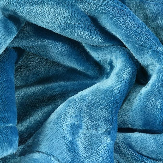 Medical king Heated Blanket, Machine Washable Extremely Soft & Comfortable Electric Blanket Throw Fast Heating with Hand Controller 10 Heating Settings & auto Shut-Off (Blue, 50 x 60)