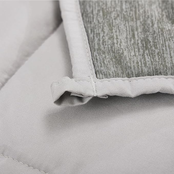 Weighted Blanket Queen Size 15 Pounds, Cooling Blanket for Adult Hot Sleepers, Soft Bed Blanket Universal to All Seasons, 60''x80'' 15 LBS, Grey