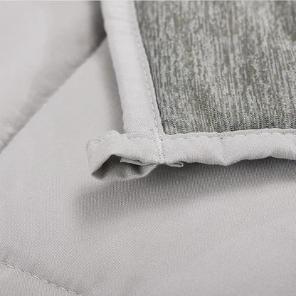 Weighted Blanket 10 Pounds Twin Size, Cooling Blanket for Hot Sleepers, Soft Bed Blanket Universal to All Seasons, 48''x72'' 10 LBS, Grey