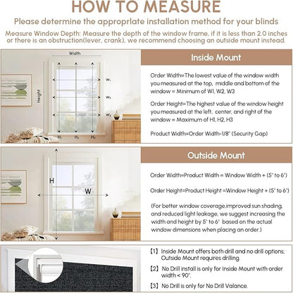Kincmo No Drill Motorized Blinds with Remote, 100% Blackout Roller Shades for Windows, Custom Electric Blinds Compatible with Alexa, Apple Homekit, Google Home (100% Blackout Eclipse Onyx Black)