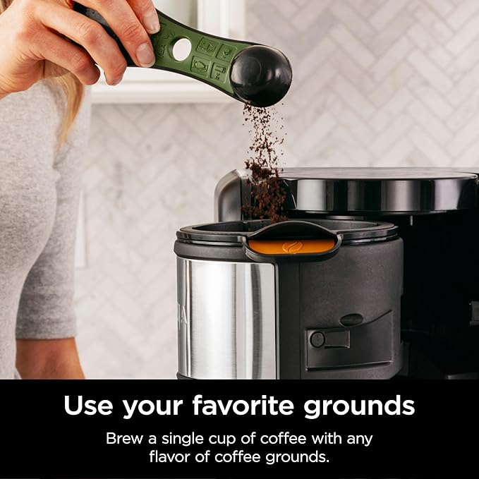 Shark Ninja CP307 Hot and Cold Brewed System W/Thermal Carafe Coffee Maker, Black