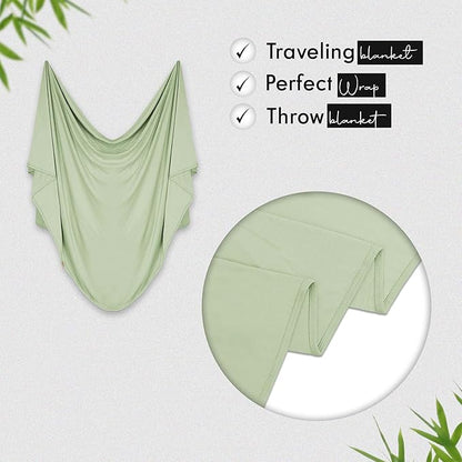 K E L O R Luxury Cooling Travel Blanket - Stretchy, Lightweight Soft & Breathable Shawl Wraps for Women