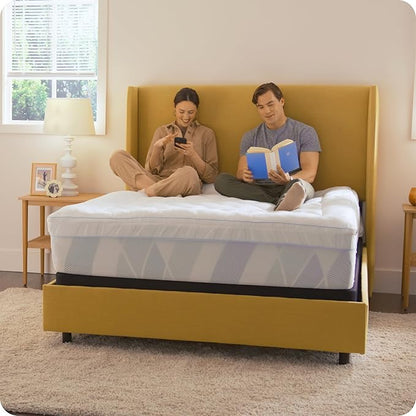 Sealy Dreamlife 3” Gel Memory Foam California King Mattress Topper with 1” Quilted Cooling Cover, SealyComfort Gel Foam, SealyCool Poly Blend Cover