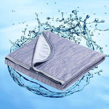 Marchpower Cooling Blanket for Kids Hot Sleepers, Arc-Chill Throw with Double-Sided Design, Japanese Fiber Absorbs Body Heat, Lightweight Soft Sleeping Baby Travel