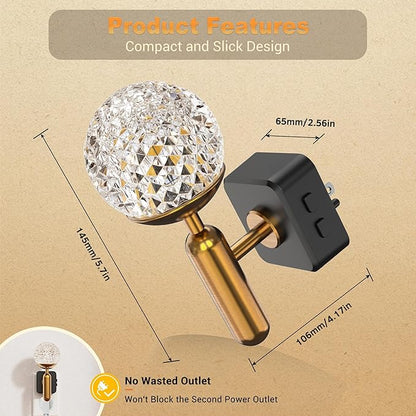 JandCase Night Light, Night Lights Plug into Wall, Color Change RBG Nightlight, Built in Dusk to Dawn Sensor for Hallway Bedroom Stairway