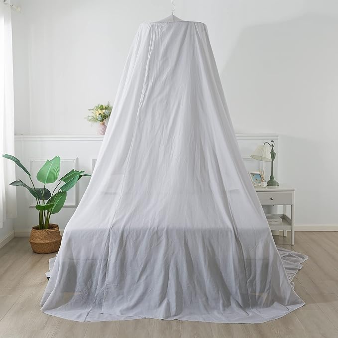 Faraday cage Radiation EMF Protection Bed White Canopy (Medium Size:50x230x800cm)