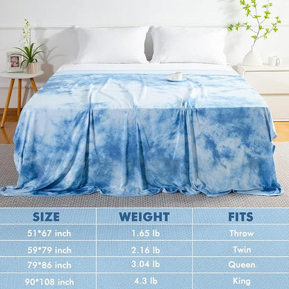 Marchpower Cooling Blanket for Hot Sleepers Queen Size, Cold Blankets for Sleeping, Arc-Chill Double-Sided Cooling Fabric Q-Max>0.5, Tie Dye Summer Blanket