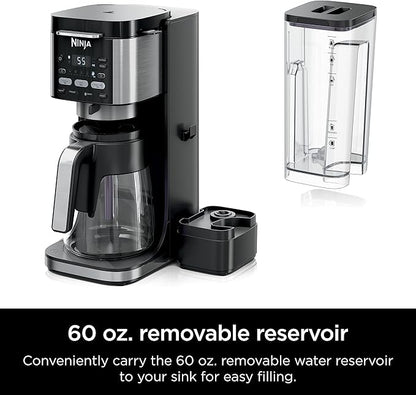 Ninja | Drip Coffee Maker | DualBrew Pro Hot & Iced Coffee Machine | Use with K-Cup Coffee Pods | 3 Brew Styles (Classic, Rich, & Iced) | 60oz Removable Reservoir & Dishwasher Safe | Black | CFP101