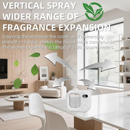Waterless Essential Oil Aromatherapy Diffuser Mini Led Smart Aroma 360 Small Difusor Cordless for Home Large Rooms Scent Bathroom Hotel Collection Office Car Fragrance Air Scent Humidifier