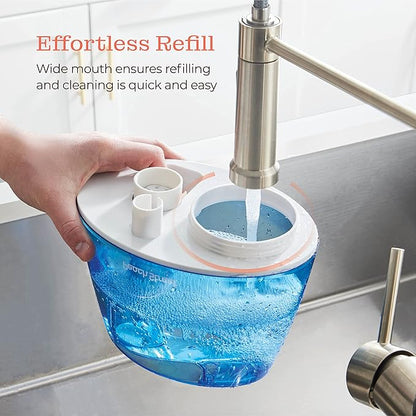 Cool Mist Humidifiers for Bedroom - 2.2L Water Tank, Baby, Office, Quiet Ultrasonic Air Vaporizer, Adjustable Mist Level, 360 Nozzle Rotation, Auto-Shut Off, Large Area Humidifier Easy Fill and Clean