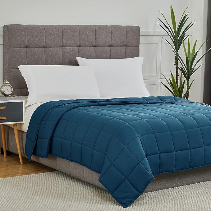 CYMULA Weighted Blanket for Adults (20lbs 88"x104" King Size) - Cooling Breathable Heavy Blankets for Summer Winter - Ultra Microfiber Soft Comfort Blanket with Glass Beads - Gifts for Men/Women