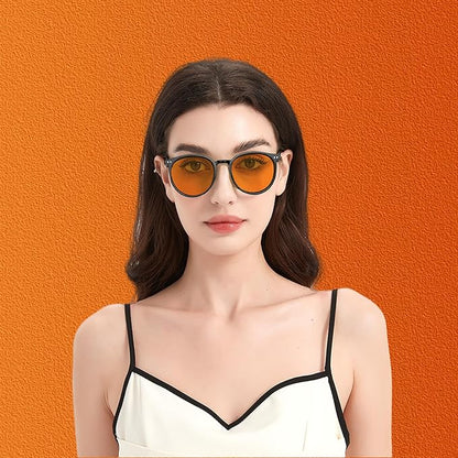 Sleep Blue Light Blocking Glasses for Men and Women, Computer Gaming Glasses Anti Eyestrain & UV Glare