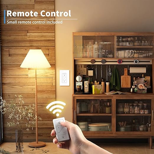 GREENBELL Dimmer Switch with Wireless Remote Control, Single Pole Smart Switch Light Switch Support 2.4G&5G Compatible with Alexa 2 Pack