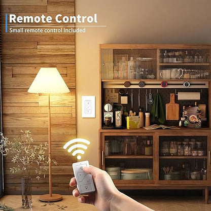 GREENBELL Dimmer Switch with Wireless Remote Control, Single Pole Smart Switch Light Switch Support 2.4G&5G Compatible with Alexa 2 Pack