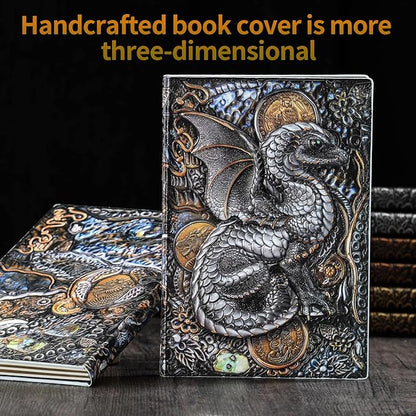 Folding Book Lamp Dragon Night Light, Portable Bedside Light (3 Colors) - Gift for Book Lovers