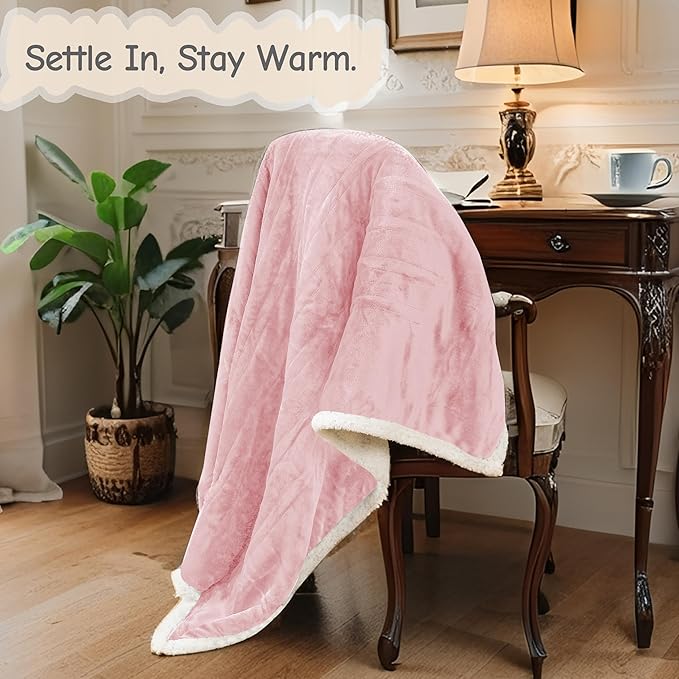 Electric Heated Blanket Queen Size 84"x90", Soft Flannel with Dual Controllers & Overheat Protection, 9 Adjustable Heat Settings & 10-Hour Auto-Off Timer, Fast Heating for Winter Comfort, Pink