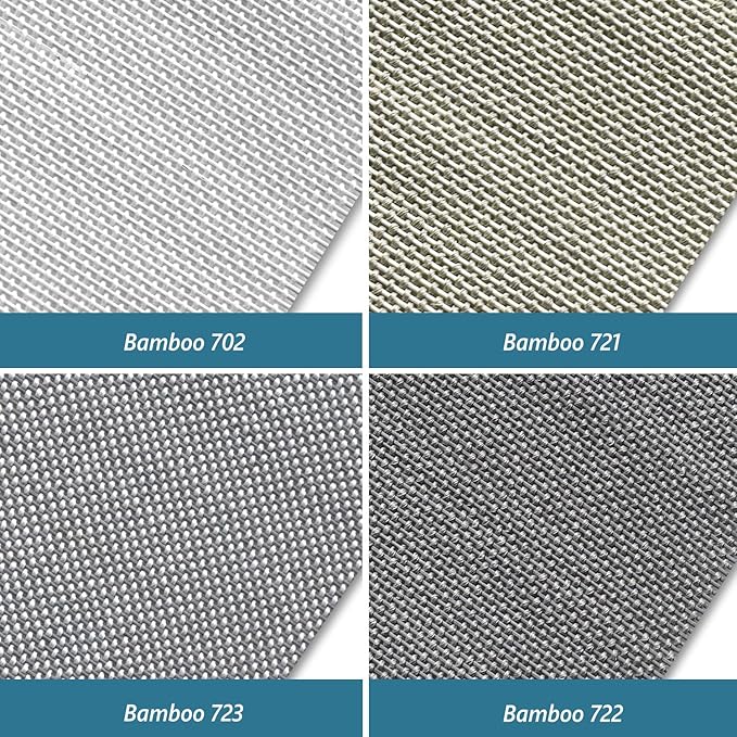 SmartWings Fabric Sample for Motorized Natural Woven Wood Shades Work with Matter Thread Homekit Z-Wave Alexa Google, Electric Auto Roman Blinds for Smart Home/Office, Various Materials, Multi Color