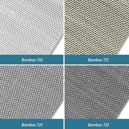 SmartWings Fabric Sample for Motorized Natural Woven Wood Shades Work with Matter Thread Homekit Z-Wave Alexa Google, Electric Auto Roman Blinds for Smart Home/Office, Various Materials, Multi Color