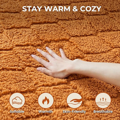 Electric Heated Mattress Pad King Size Heating Mattress Pad Dual Control 78x80IN Sherpa Warm Winter Deep Pocket 6 Heat Settings 1-9-Hour Timer Auto-Off Machine Washable Mocha Mousse New Launch