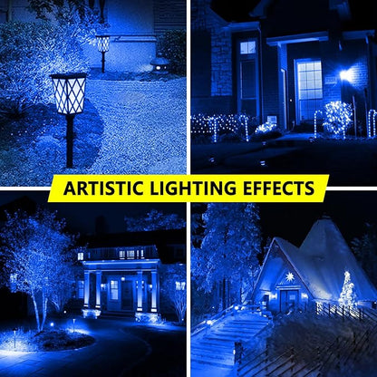2 Pack A19 LED Blue Light Bulbs,120V E26 Christmas Blue LED Lights 9W Replace up to 100W,Dimmable Colored Light Bulbs for Thanksgiving Day, Home Lighting, Party Decoration, Holiday Lighting