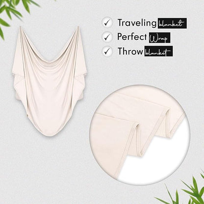 K E L O R Luxury Cooling Travel Blanket - Stretchy, Lightweight Soft & Breathable Shawl Wraps for Women