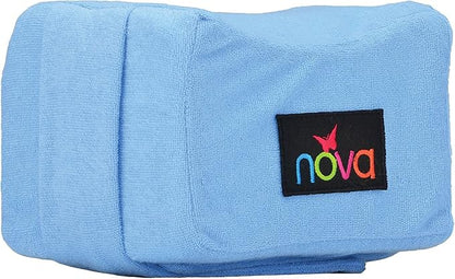 NOVA Leg Spacer Knee Pillow – Orthopedic Foam Knee Support Cushion for Side Sleepers, Pressure Relief for Hips, Legs & Lower Back, Small Size, Soft Terry Cloth Removable Washable Cover