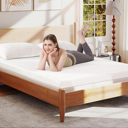 VALUXE California King Size 3 Inch Mattress Topper Cover with Zipper Closure - Breathable Protector for 3" Memory Foam or Latex Mattress Topper (Cover Only)