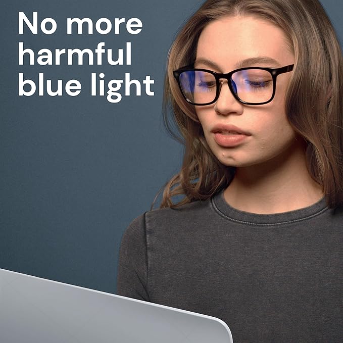 Gaoye Milky Blue Light Glasses for Computer & Gaming - Anti UV Ray Lenses, Scratch-Resistant & Comfort Fit