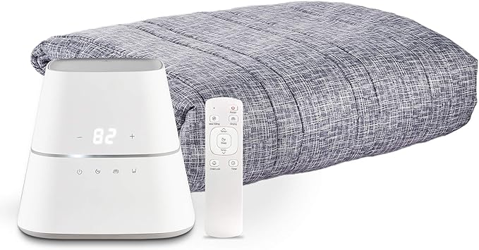 AquaPad CozyFlow Water Heated Mattress Pad, No Electric Wire, All Digital, 5 YR Warranty, AirQuiet and Dual-Tank Technology, ETL Listed, Smart, Hydro Heat Onsu Mat Topper Bed Warmer (Queen)