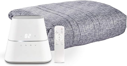 AquaPad CozyFlow Water Heated Mattress Pad, No Electric Wire, All Digital, 5 YR Warranty, AirQuiet and Dual-Tank Technology, ETL Listed, Smart, Hydro Heat Onsu Mat Topper Bed Warmer (Queen)