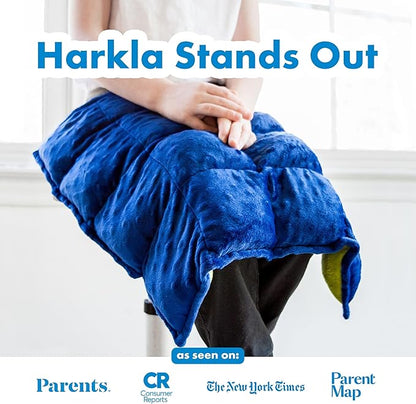 Harkla Weighted Lap Pad for Kids (Deep Blue)