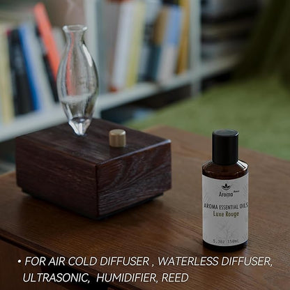 Hotel Scents Luxe Rouge 150mL Essential Oil Scent for Diffusers - The Exotic Spice of Saffron, Ambergris, Woody nuances, and Musk - Oil Blends for Aromatherapy - Home Luxury & Hotel Scent Collection