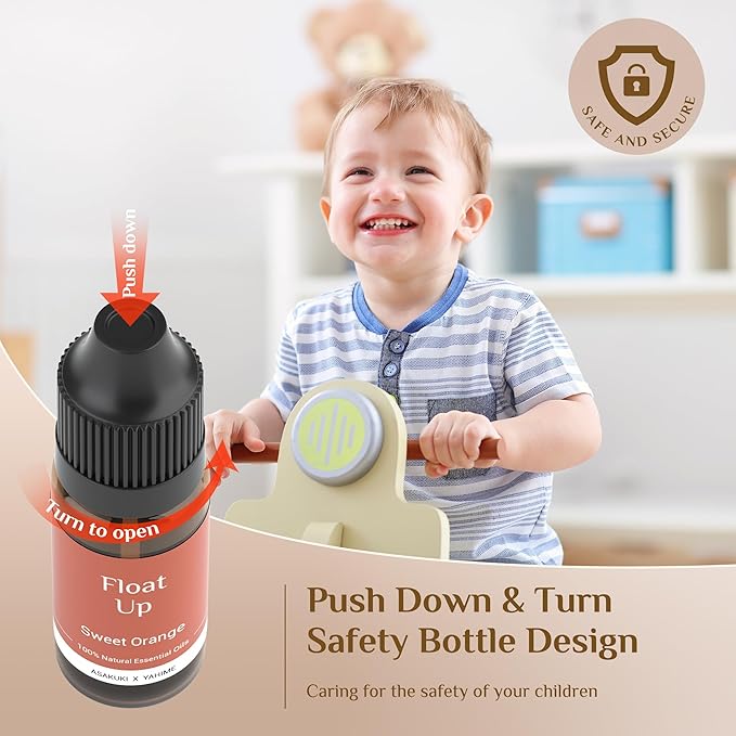 ASAKUKI Essential Oil Diffuser 700ml, Ultrasonic Aromatherapy Humidifier with Top 6 Essential Oils Set, 7 LED Colors, Timer & Auto-Off, Large Room Diffuser, Valentine's Day Gift