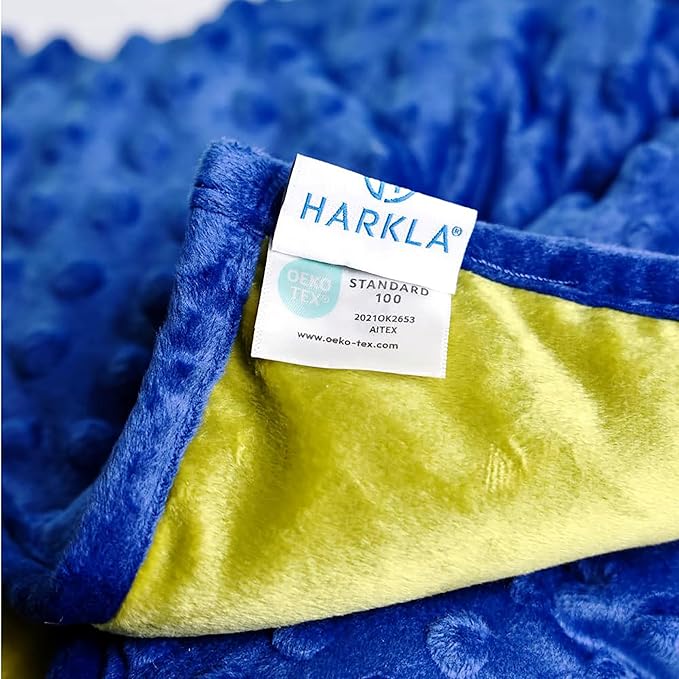 Harkla Weighted Lap Pad for Kids (Deep Blue)